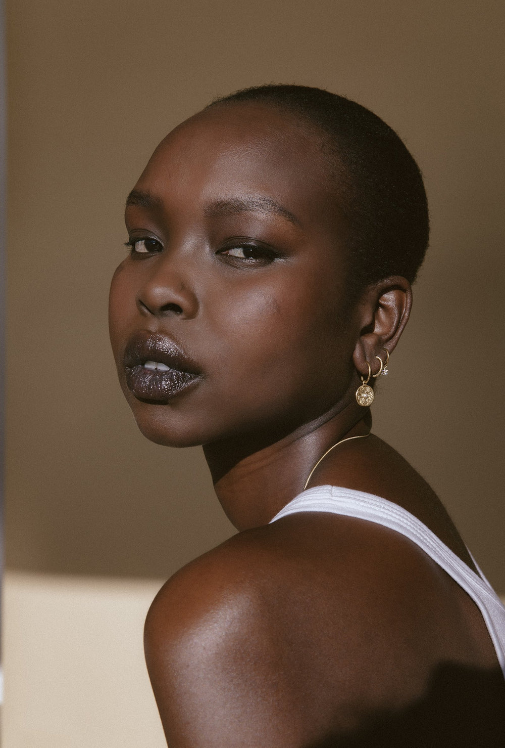 TRUE NORTH HOOPS (18K GOLD PLATED)