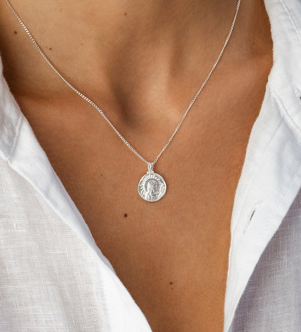 VIRGO ZODIAC NECKLACE (STERLING SILVER) - IMAGE 2