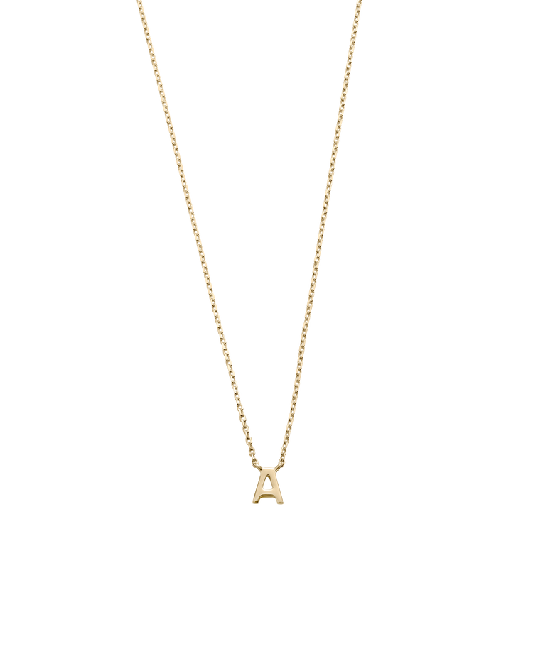 PETITE INITIAL NECKLACE (9K GOLD)