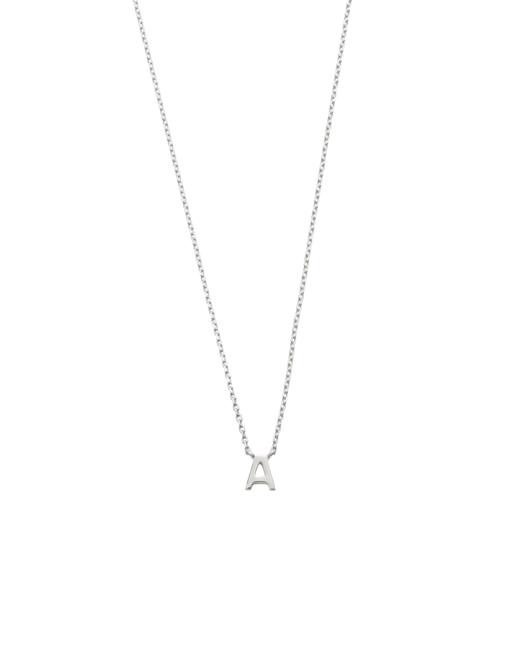 PETITE INITIAL NECKLACE (STERLING SILVER)