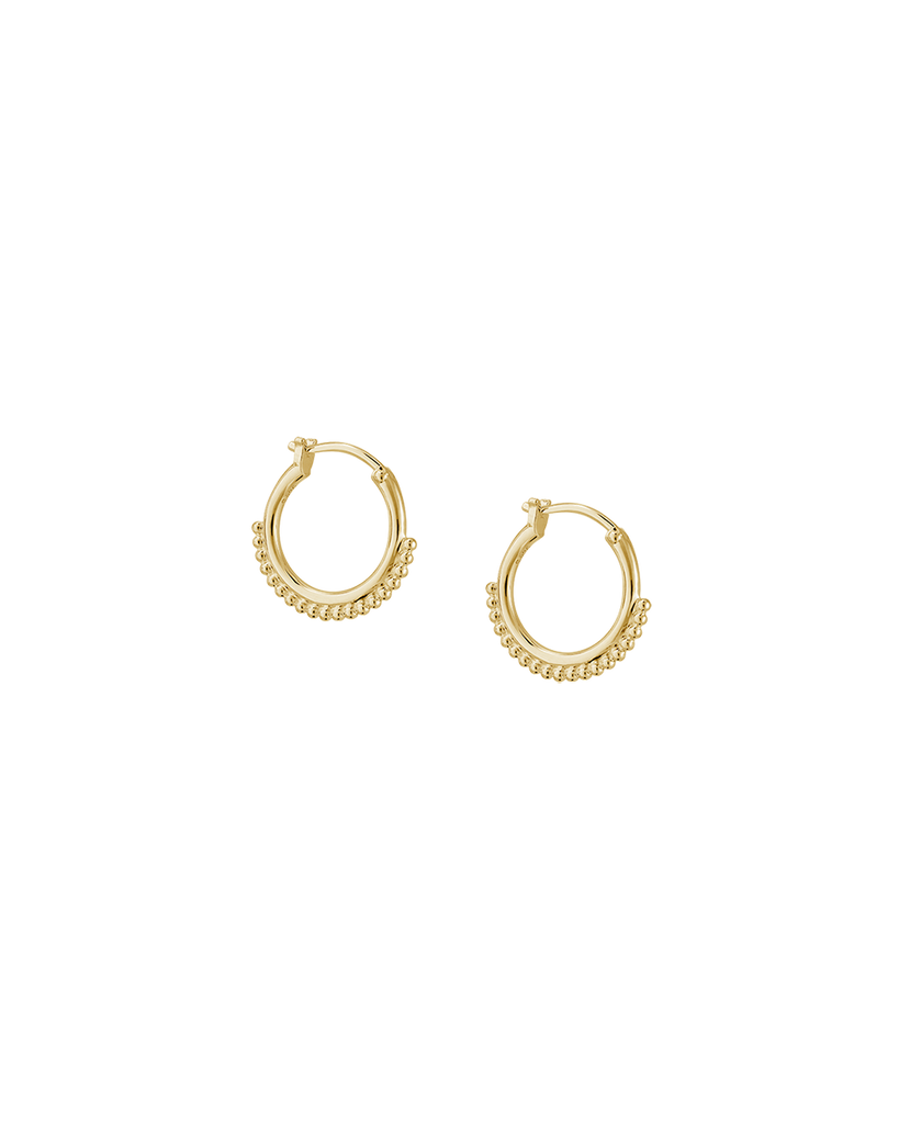 Gold plated hot sale small hoops