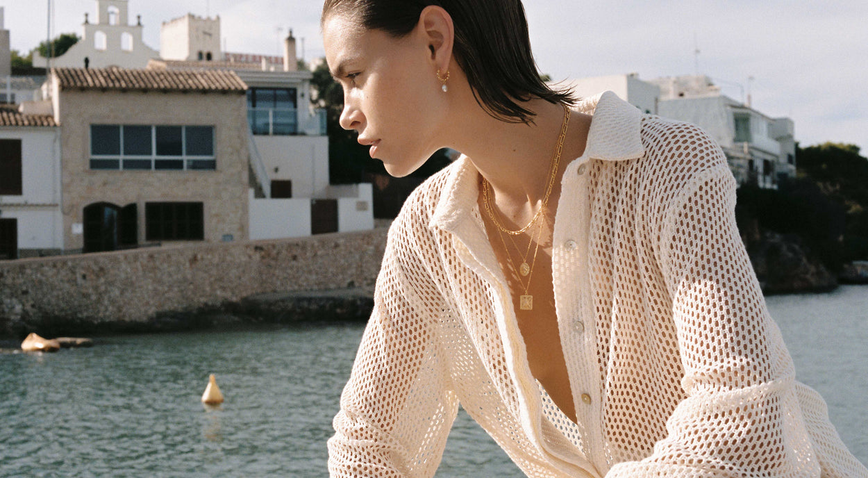 TRUE NORTH COIN NECKLACE (18K GOLD VERMEIL)