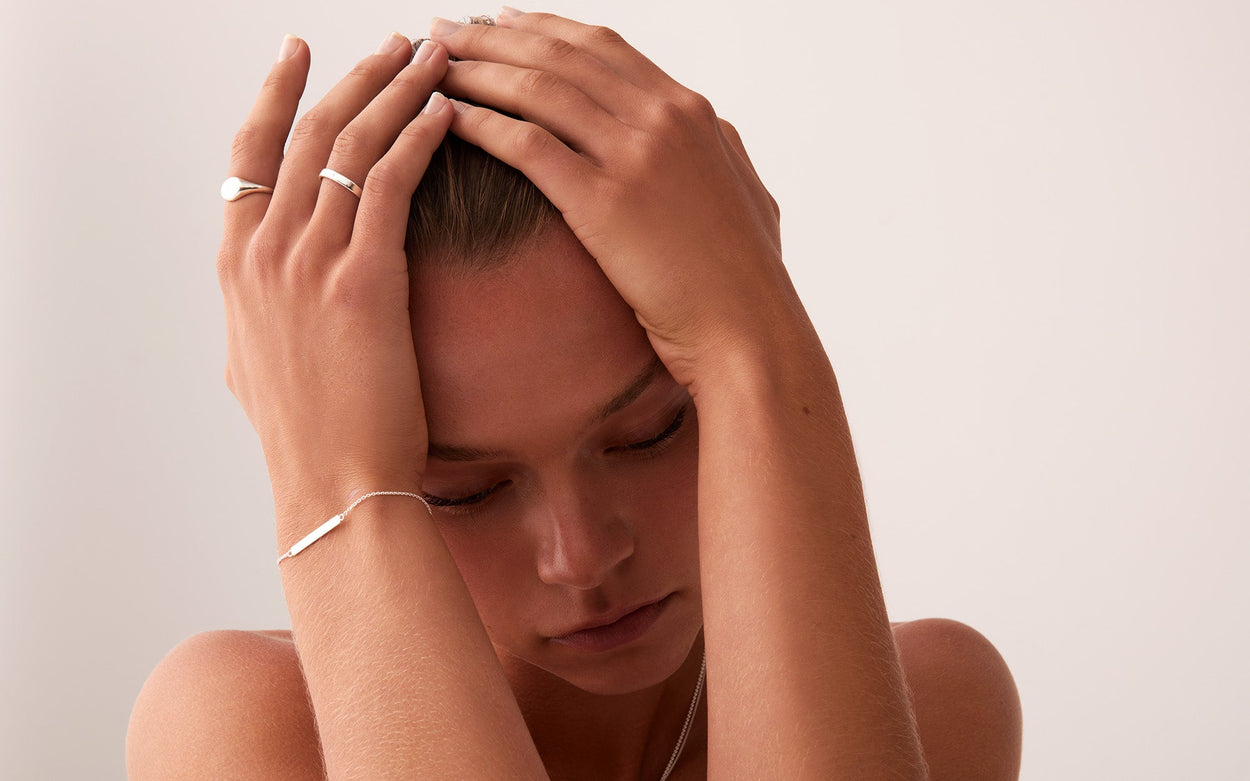SENTIMENT BAR BRACELET (STERLING SILVER) - IMAGE 3