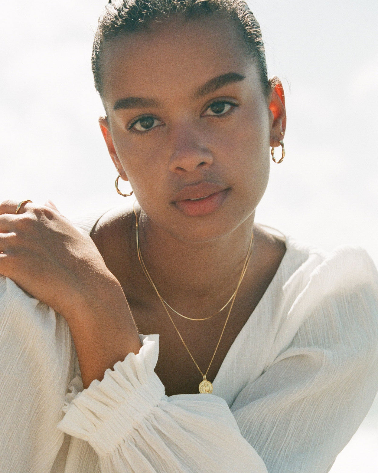 WAVE HOOPS (18K GOLD PLATED)