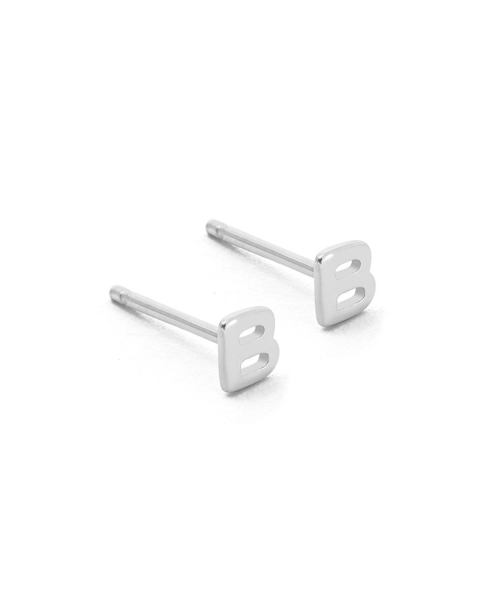 INITIAL EARRINGS (STERLING SILVER)