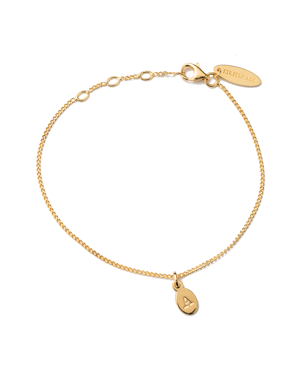 INITIAL BRACELET A-Z (18K GOLD VERMEIL) - IMAGE 1