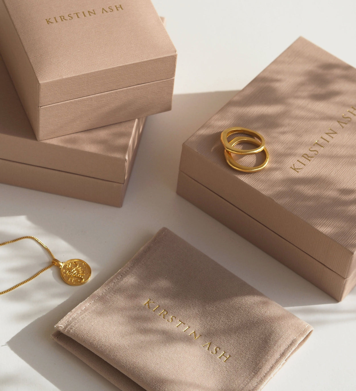 FOSSIL SHELL RING (18K GOLD VERMEIL) - IMAGE 7