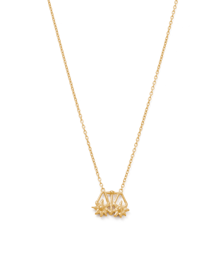LIBRA STAR SIGN NECKLACE (18K GOLD VERMEIL)