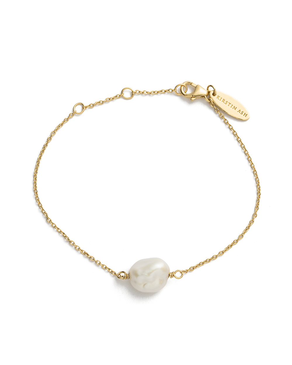 PEARL BRACELET (18K GOLD PLATED) - IMAGE 1