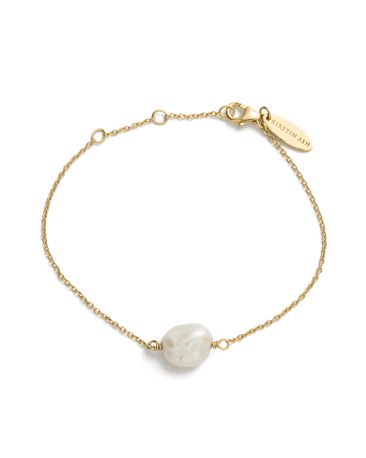 PEARL BRACELET (18K GOLD PLATED) - IMAGE 1