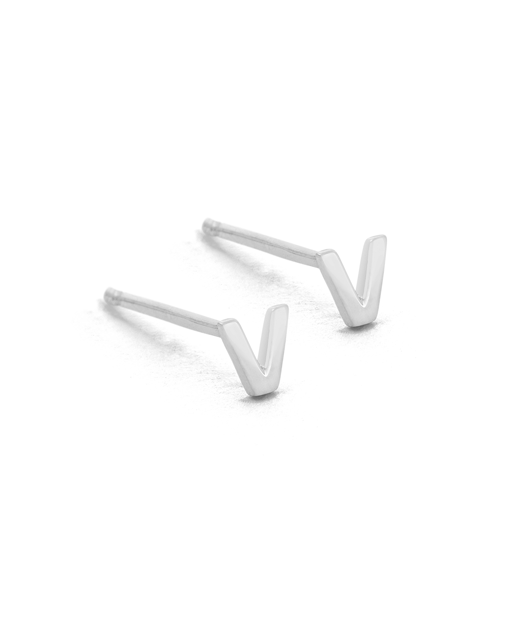 INITIAL EARRINGS (STERLING SILVER)