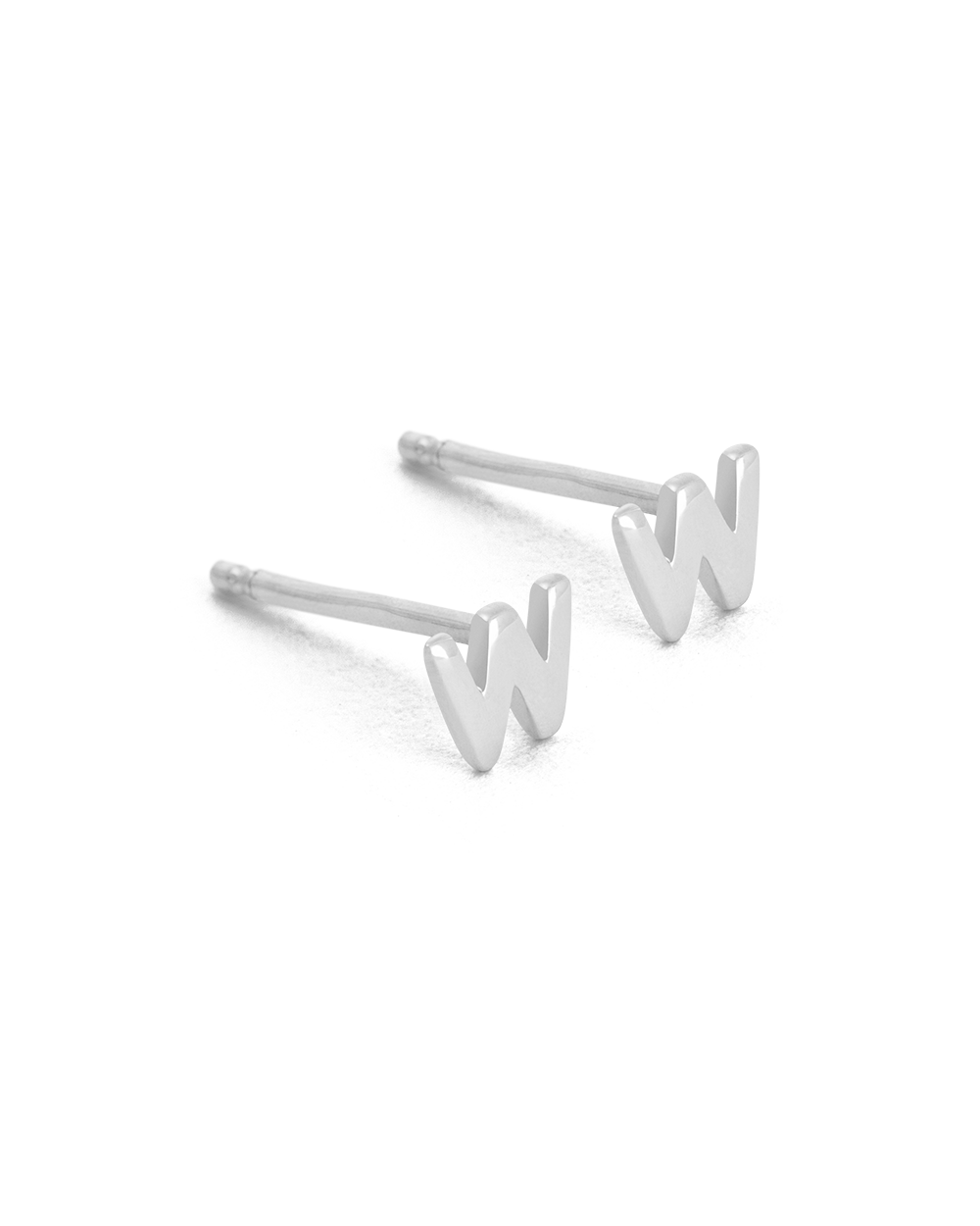 INITIAL EARRINGS (STERLING SILVER)