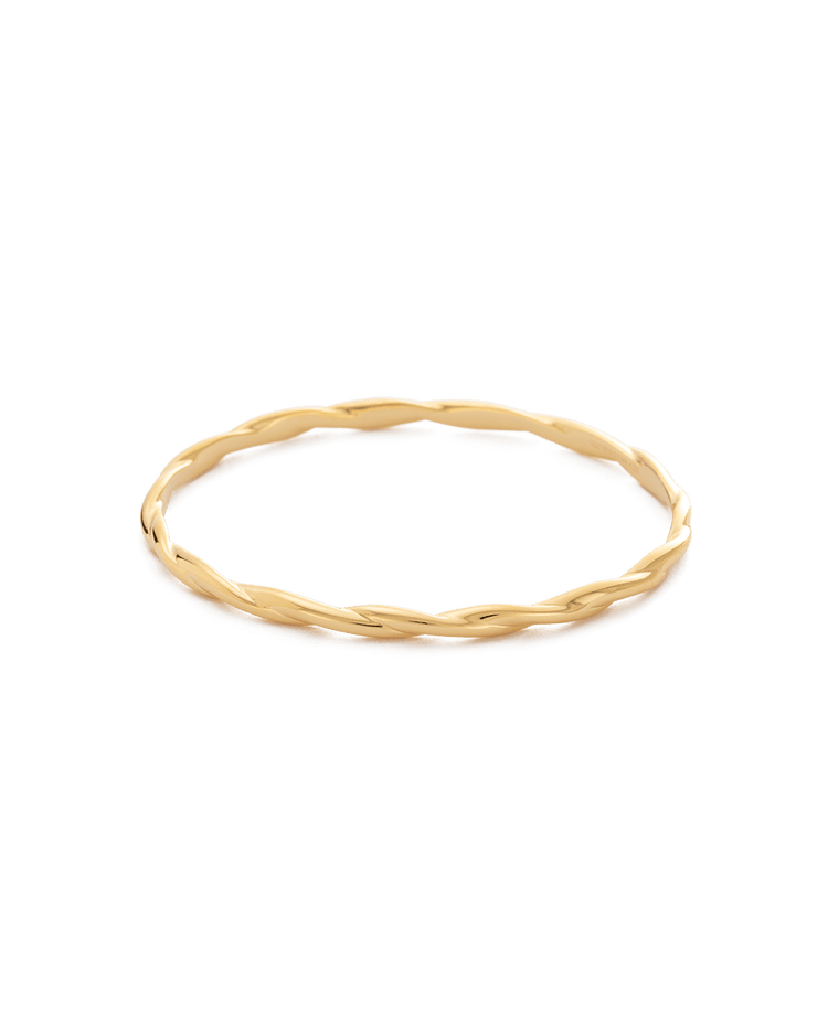 WAVE BANGLE (18K GOLD PLATED) - IMAGE 1