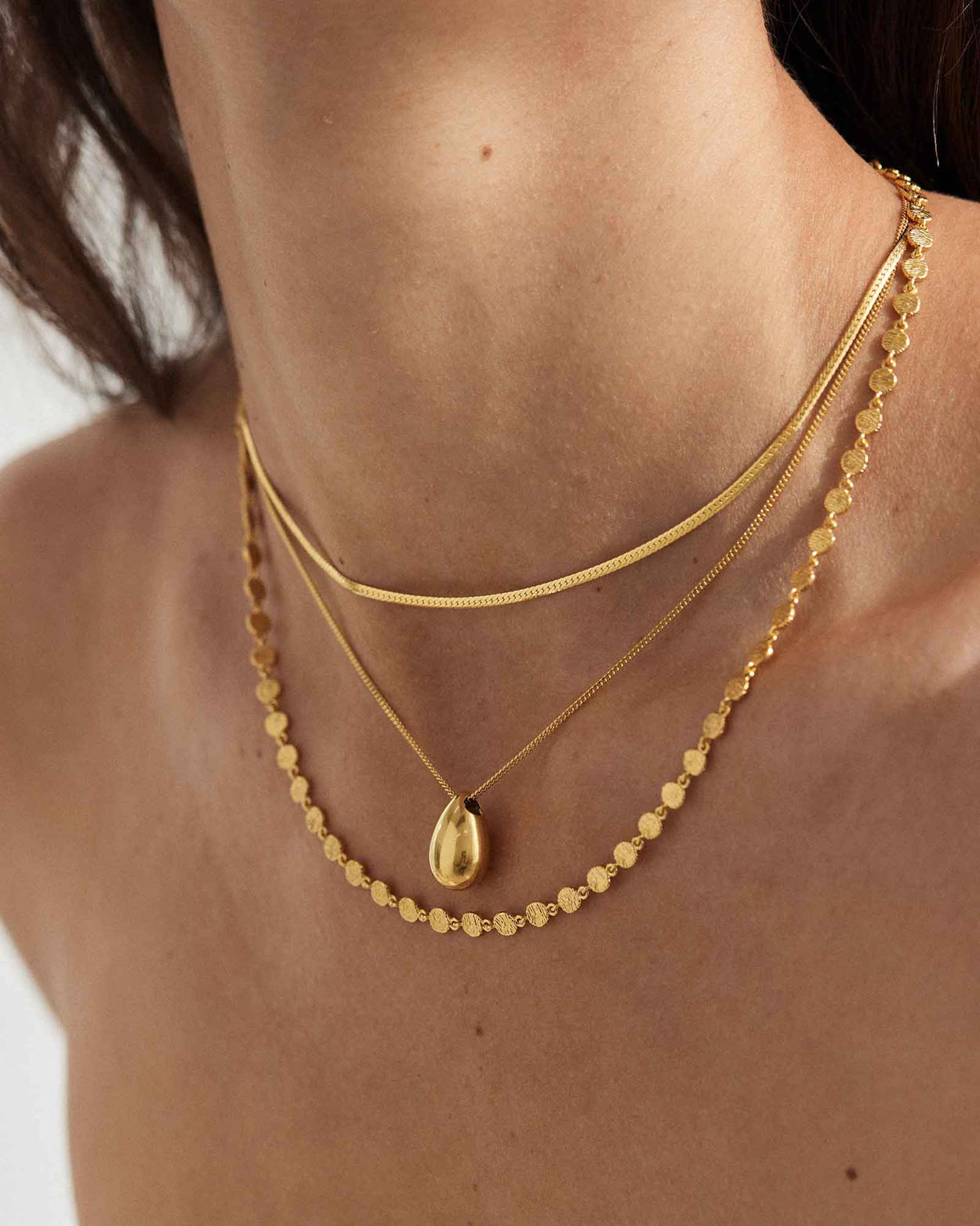 GLOW CHAIN NECKLACE (18K GOLD PLATED)