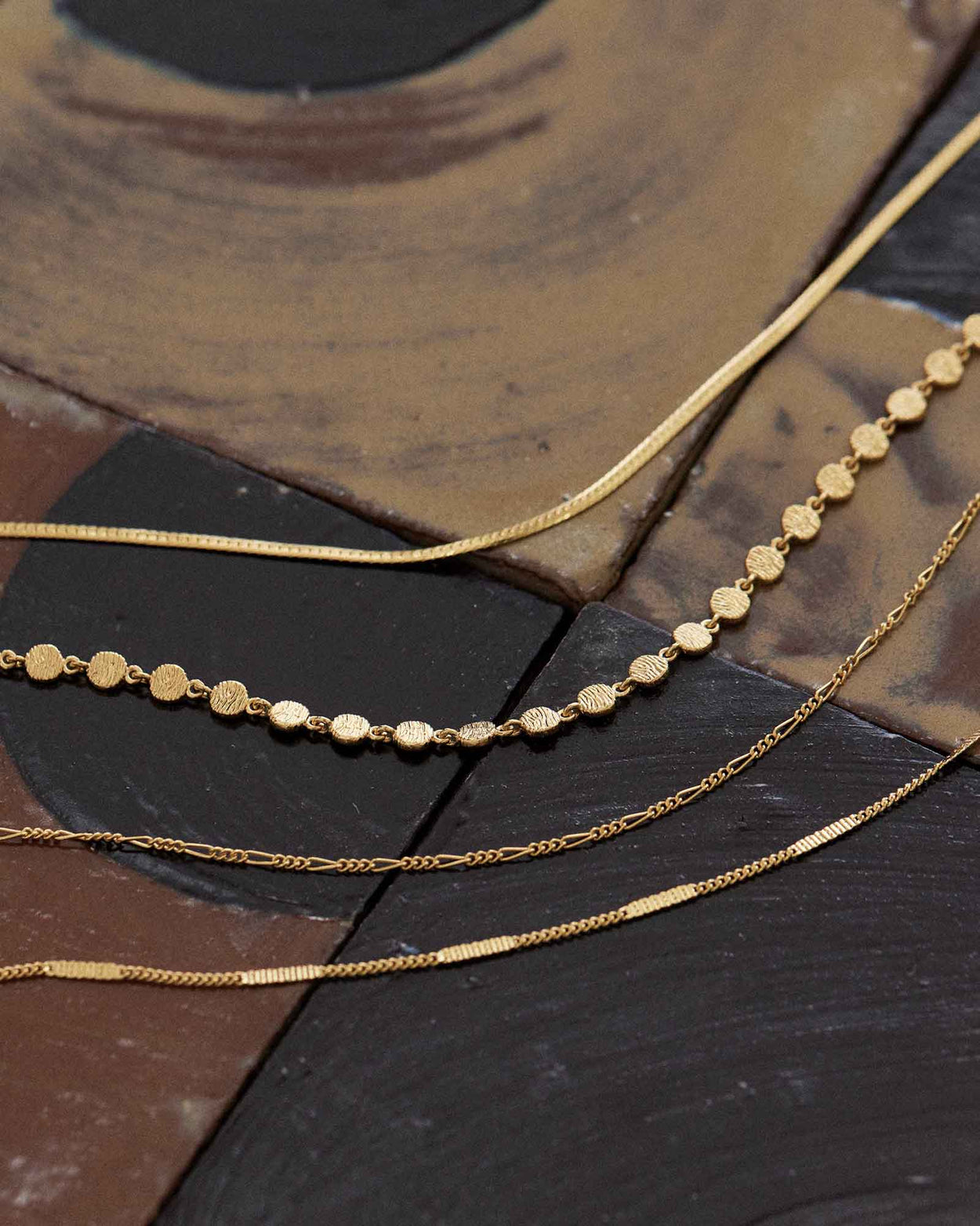 SHIFT CHAIN NECKLACE (18K GOLD PLATED)