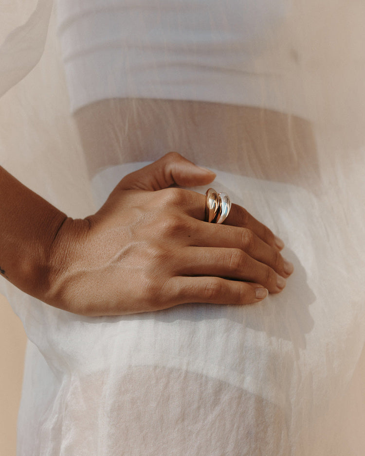 WITHIN MOTION DOME RING (18K GOLD PLATED)
