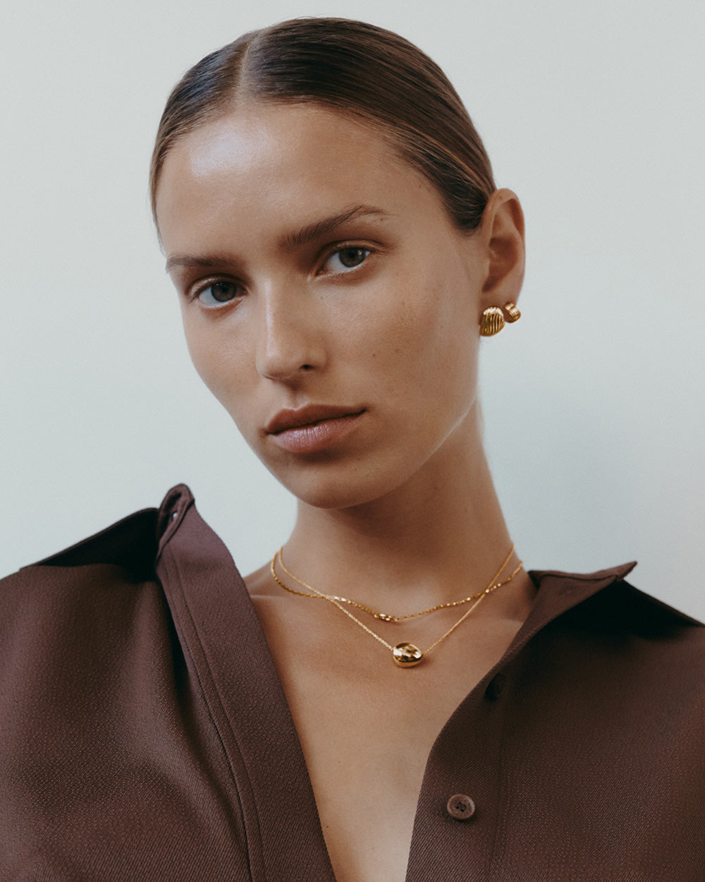 RISE HALF HOOPS (18K GOLD PLATED)