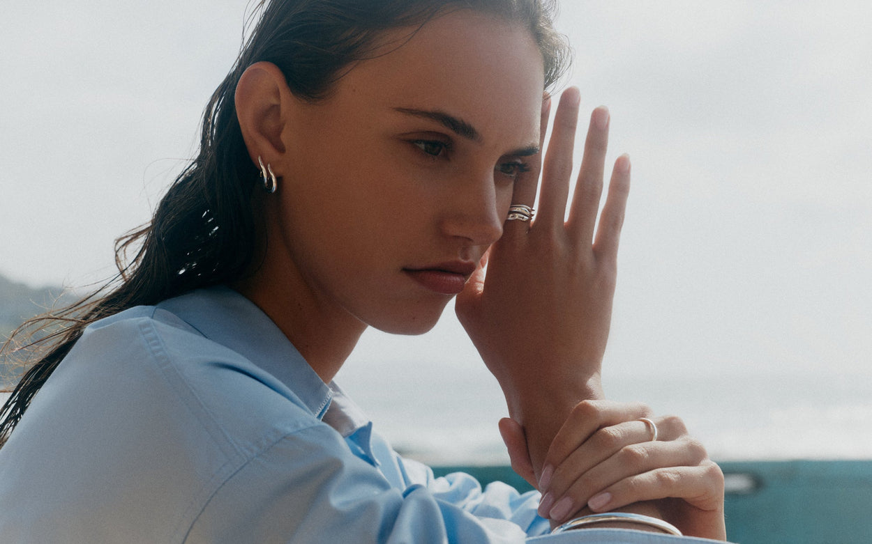 ARISE HOOPS (STERLING SILVER)