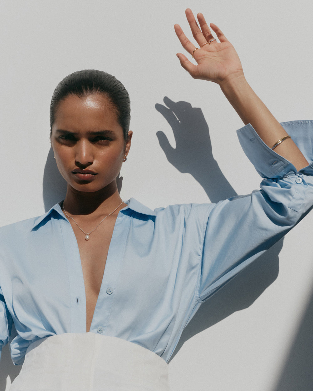 MARIS PEARL NECKLACE (STERLING SILVER) IMAGE 3