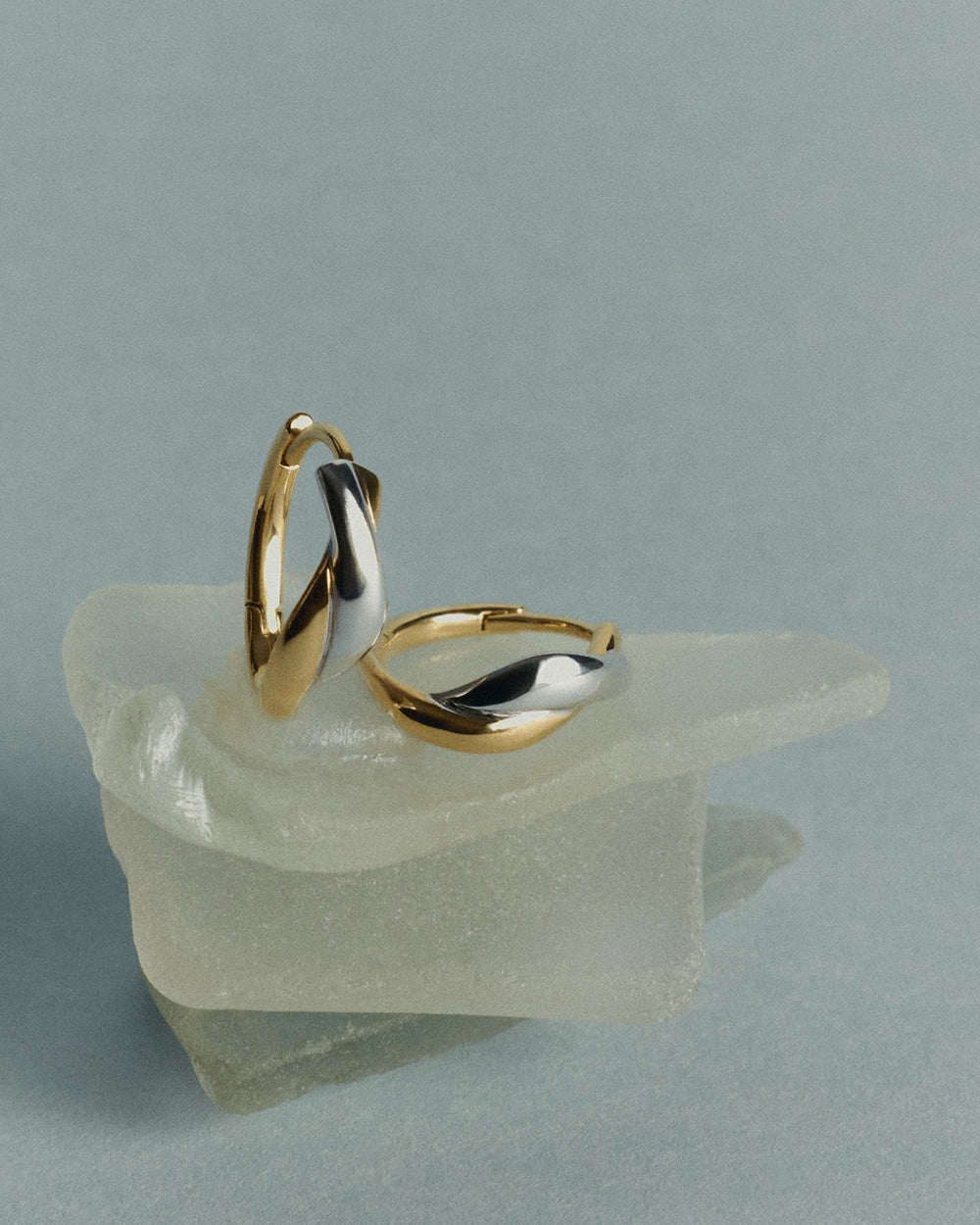 HALCYON HOOPS (MIXED METAL) IMAGE 2