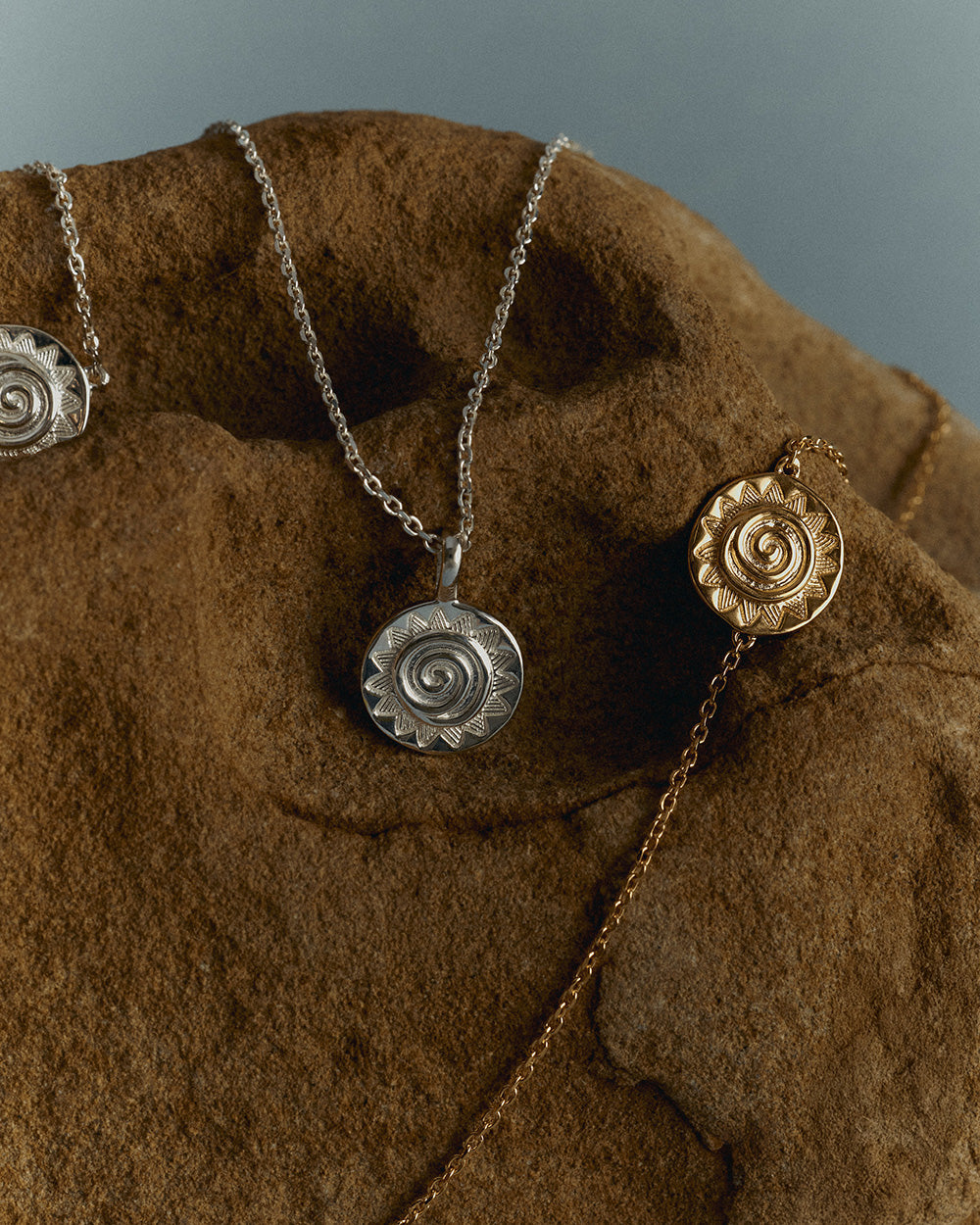 SOLARA COIN NECKLACE (STERLING SILVER)