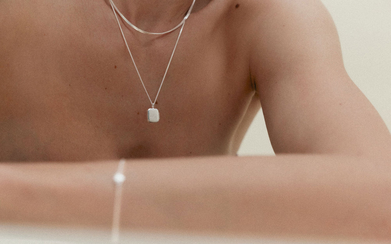 ALIGNMENT CHAIN NECKLACE (STERLING SILVER)