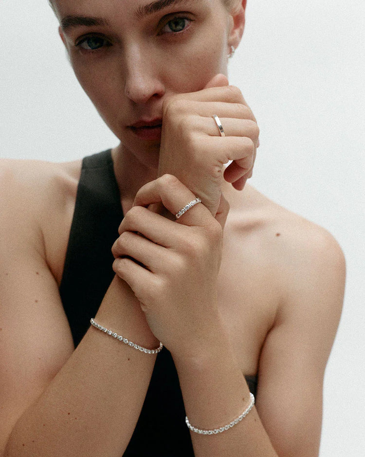 VALE TENNIS RING (STERLING SILVER)