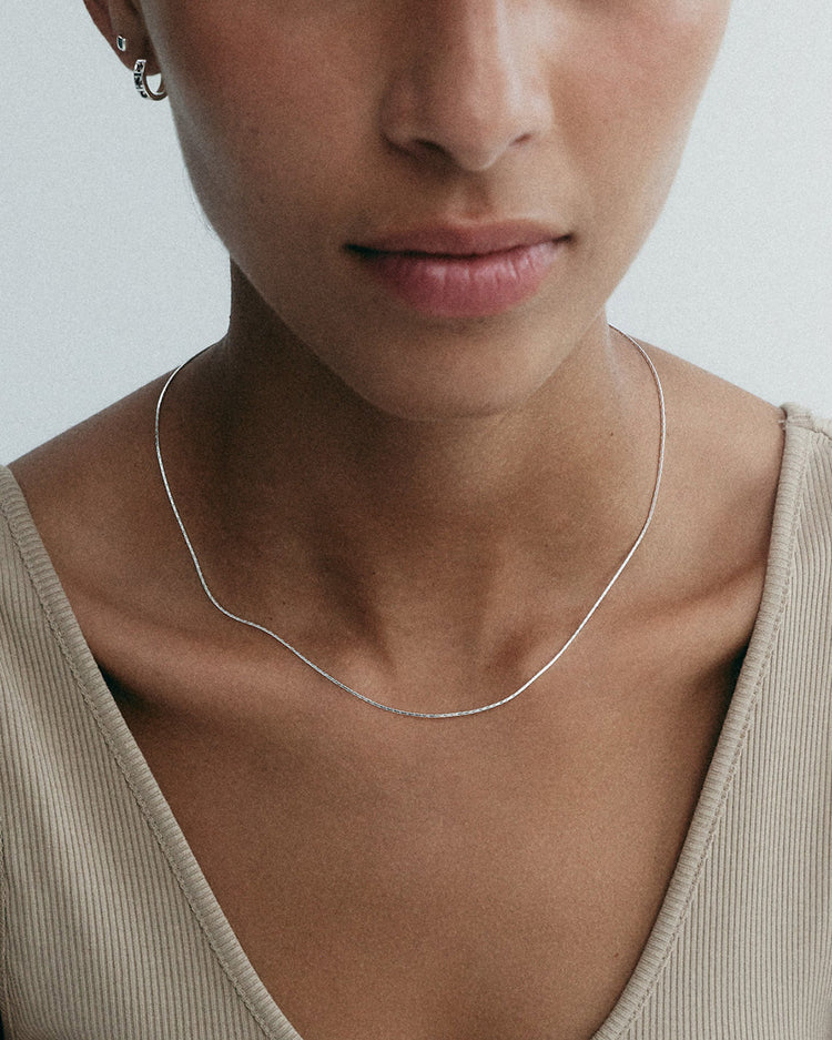 DUALITY CHAIN NECKLACE (STERLING SILVER)