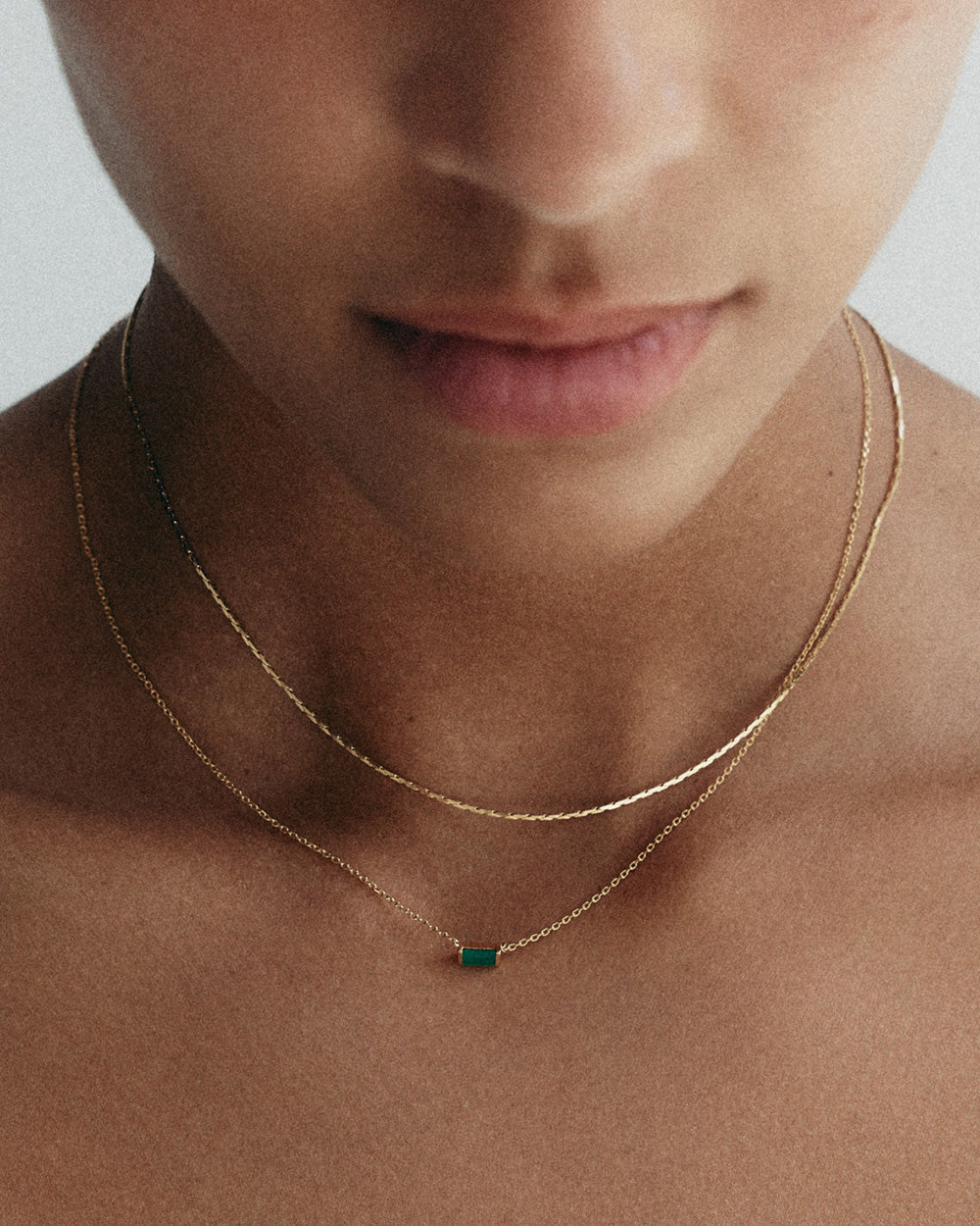 DUALITY CHAIN NECKLACE (18K GOLD PLATED)