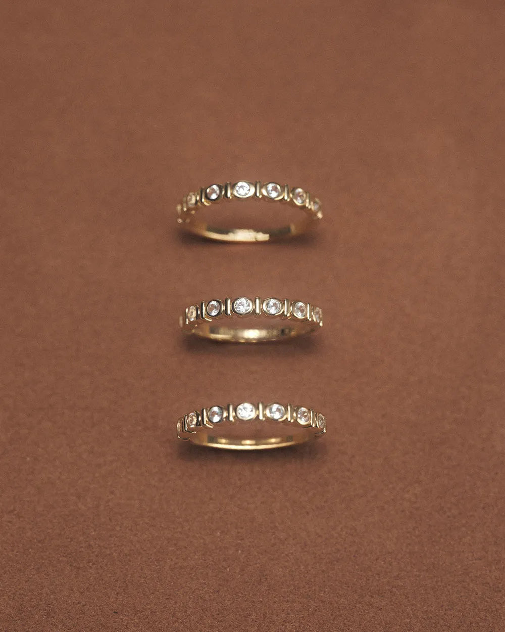 VALE TENNIS RING (18K GOLD PLATED)