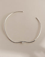 UNFOLD COLLAR NECKLACE (RHODIUM PLATED)