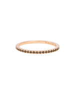 BLACK DIAMOND ETERNITY RING (14K ROSE GOLD) - IMAGE 1