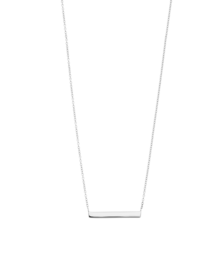 ENGRAVABLE BAR NECKLACE (STERLING SILVER)