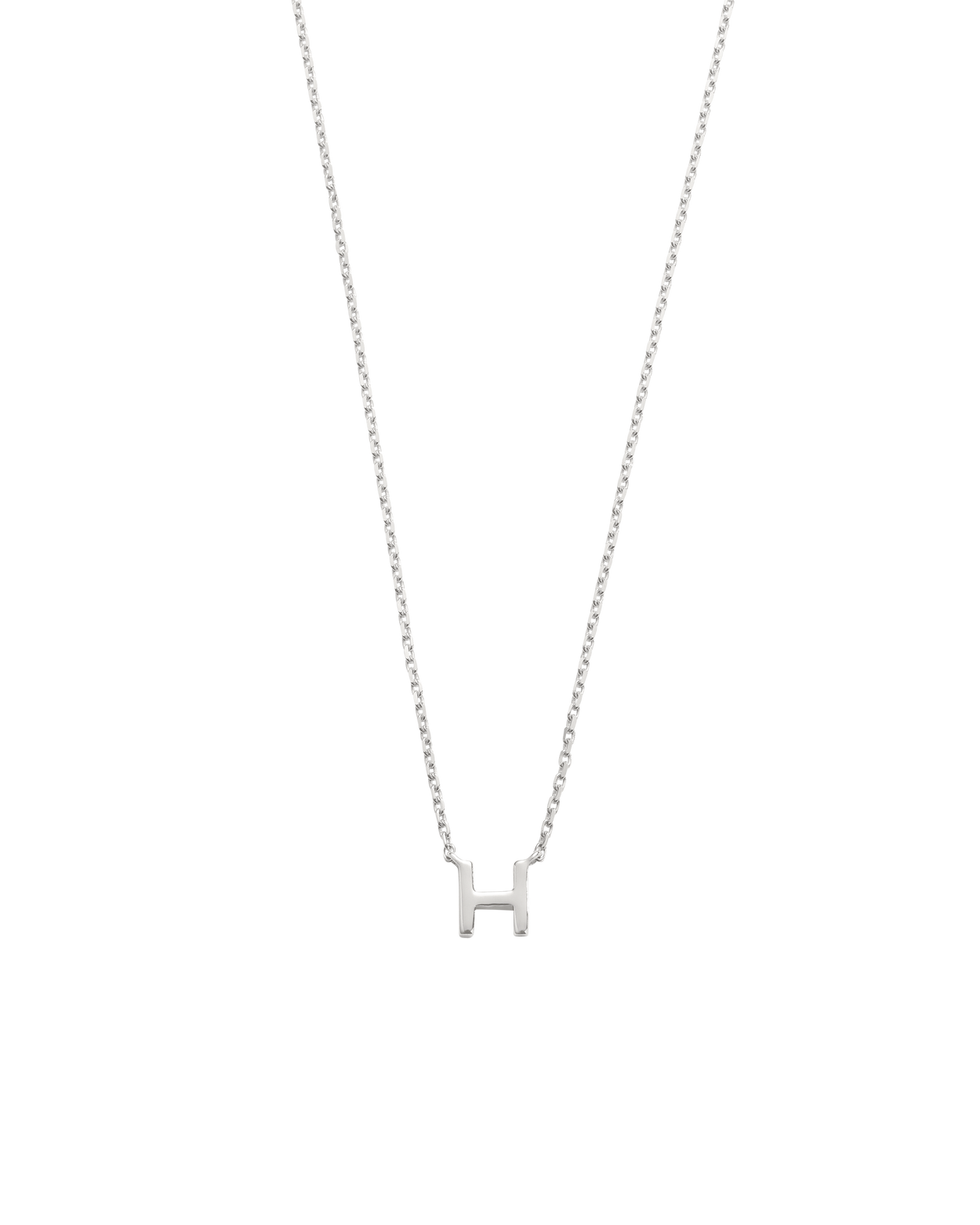 PETITE INITIAL NECKLACE (STERLING SILVER)