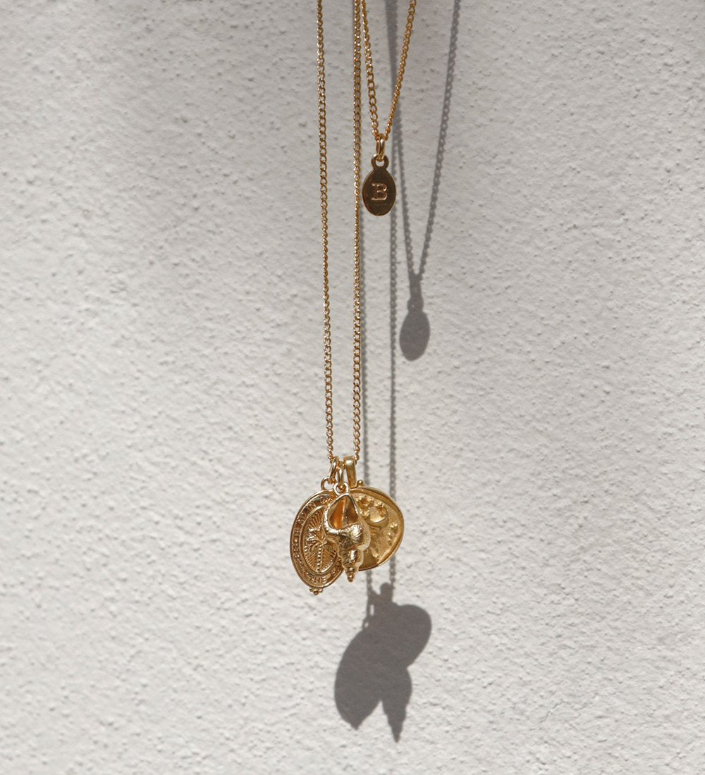 INITIAL BRACELET A-Z (18K ROSE GOLD VERMEIL) - IMAGE 3