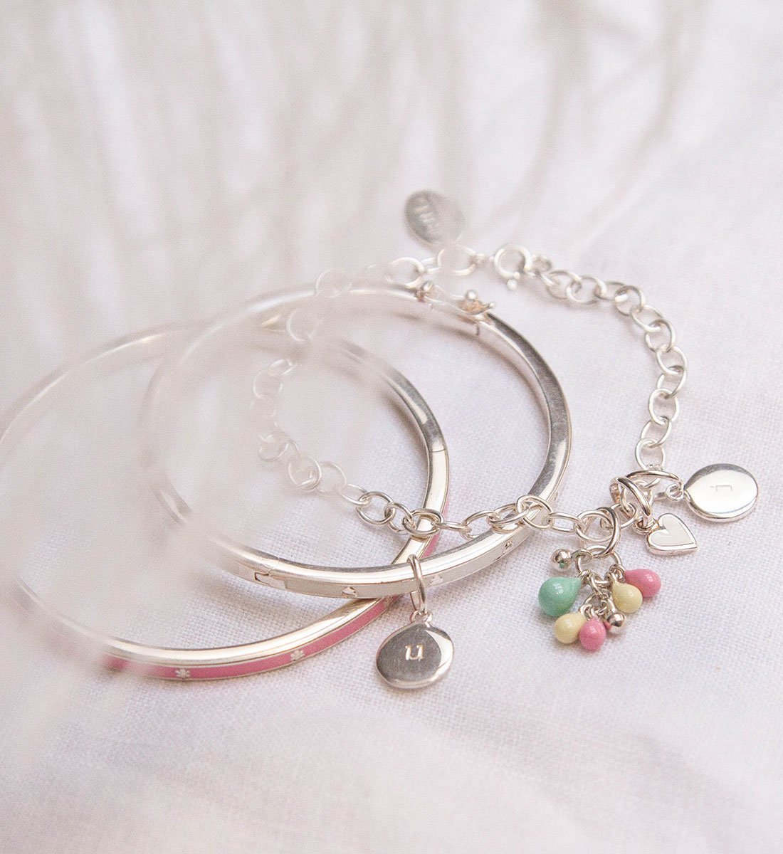 CIRCLE INITIAL A-Z (STERLING SILVER) - IMAGE 6