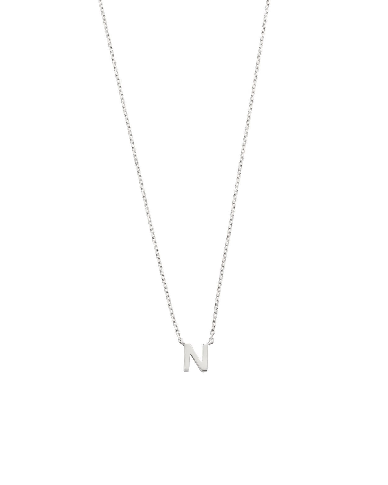 PETITE INITIAL NECKLACE (STERLING SILVER)