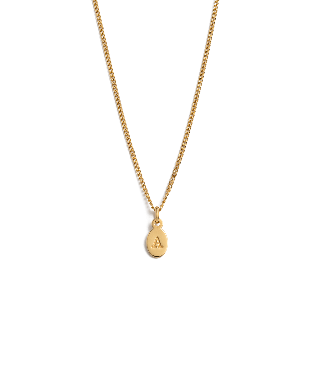 INITIAL NECKLACE A Z 18K GOLD VERMEIL KIRSTIN ASH New Zealand
