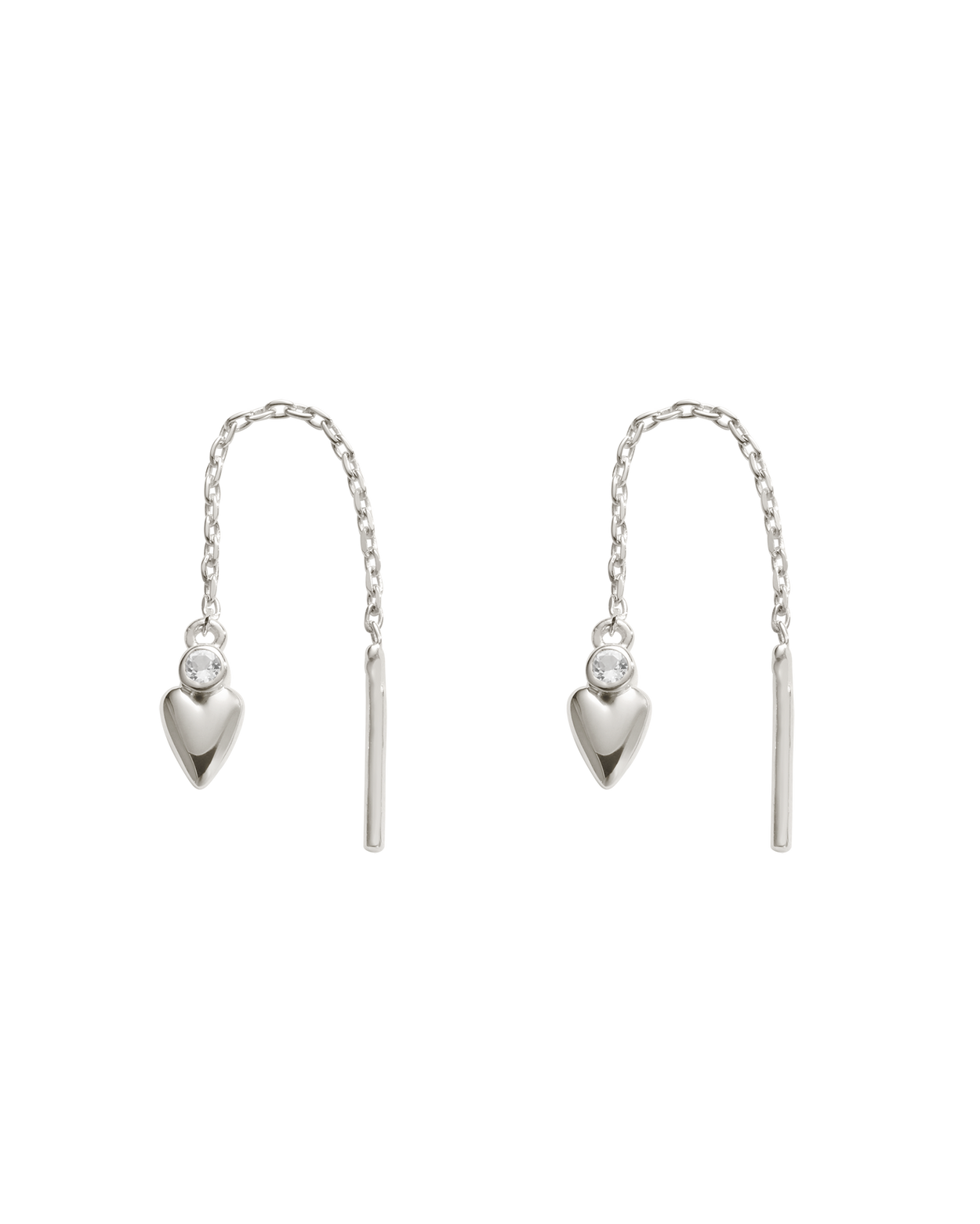 ABODE HEART THREADER (STERLING SILVER)