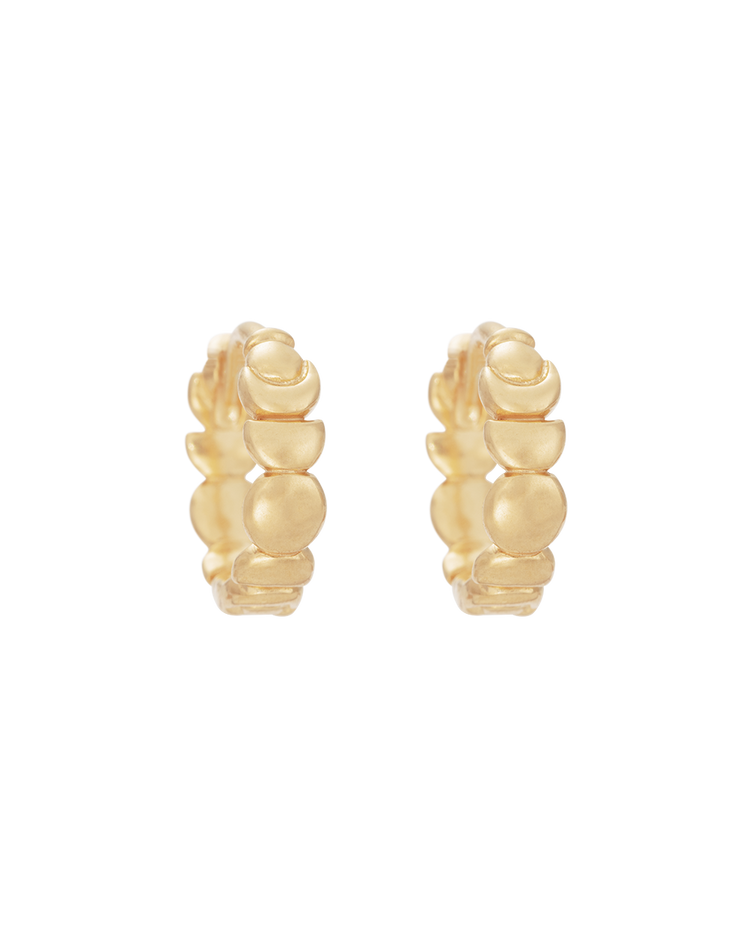 ALCHEMISE HOOPS (18K GOLD PLATED) IMAGE 1