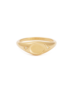 ALIGN SIGNET RING (18K GOLD VERMEIL) IMAGE 1