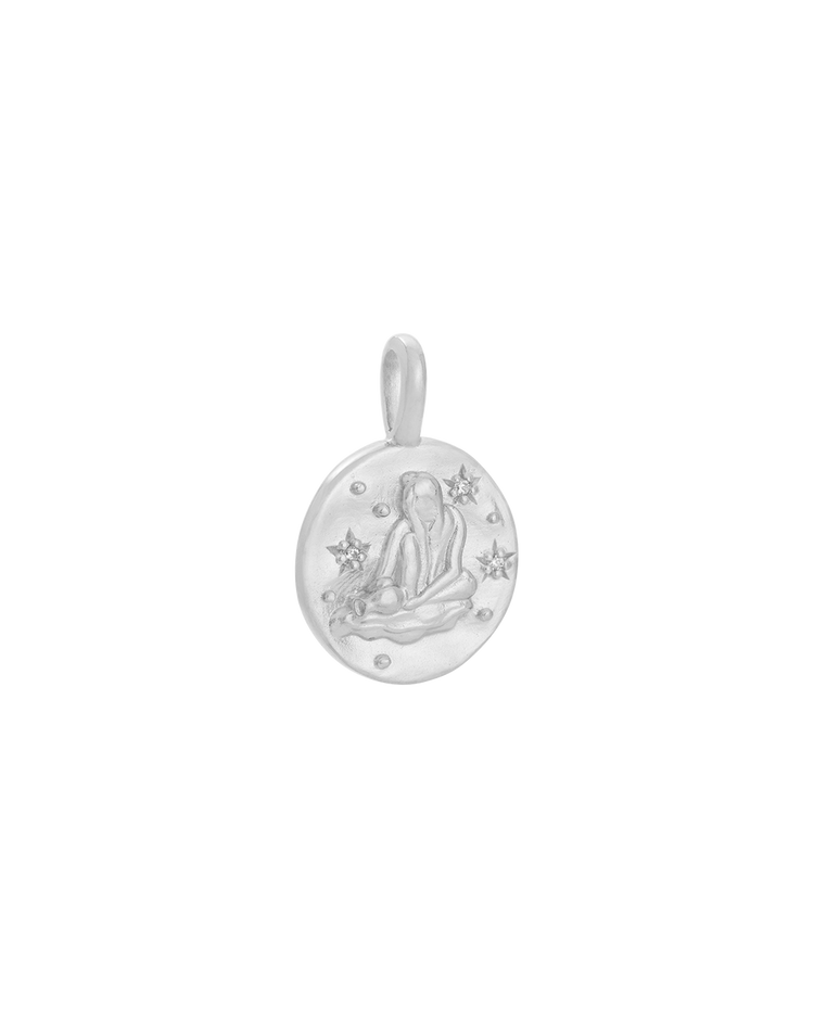 AQUARIUS PETITE ZODIAC (STERLING SILVER) IMAGE 1