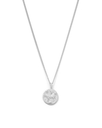 ARIES PETITE ZODIAC NECKLACE (STERLING SILVER)