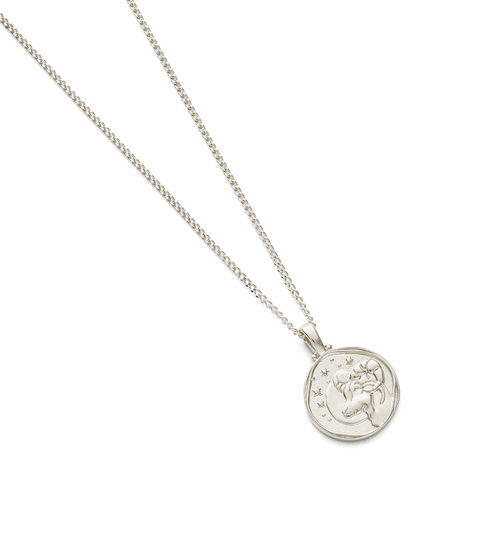 ARIES ZODIAC NECKLACE (STERLING SILVER) - IMAGE 4