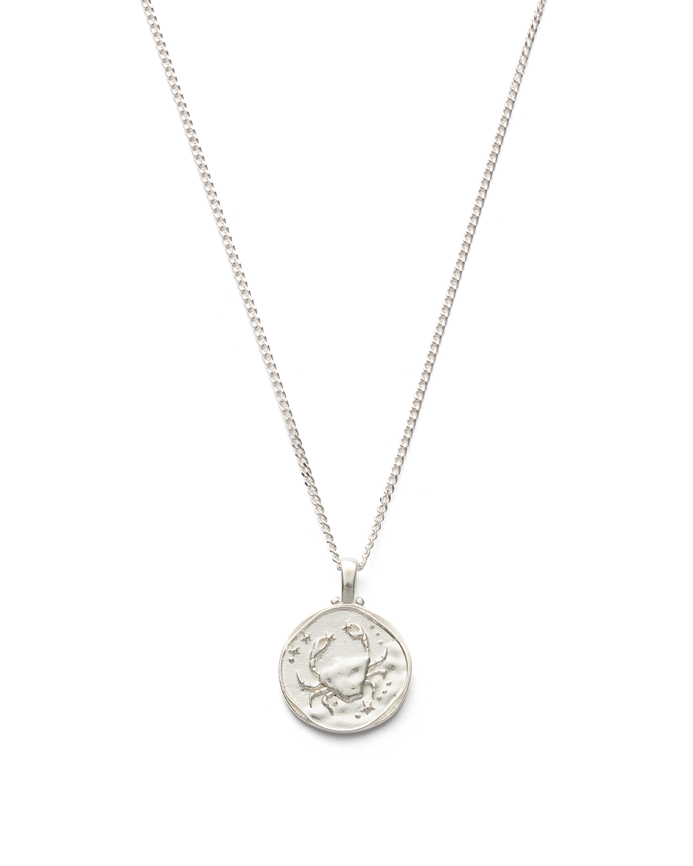 CANCER ZODIAC NECKLACE (STERLING SILVER) - IMAGE 1