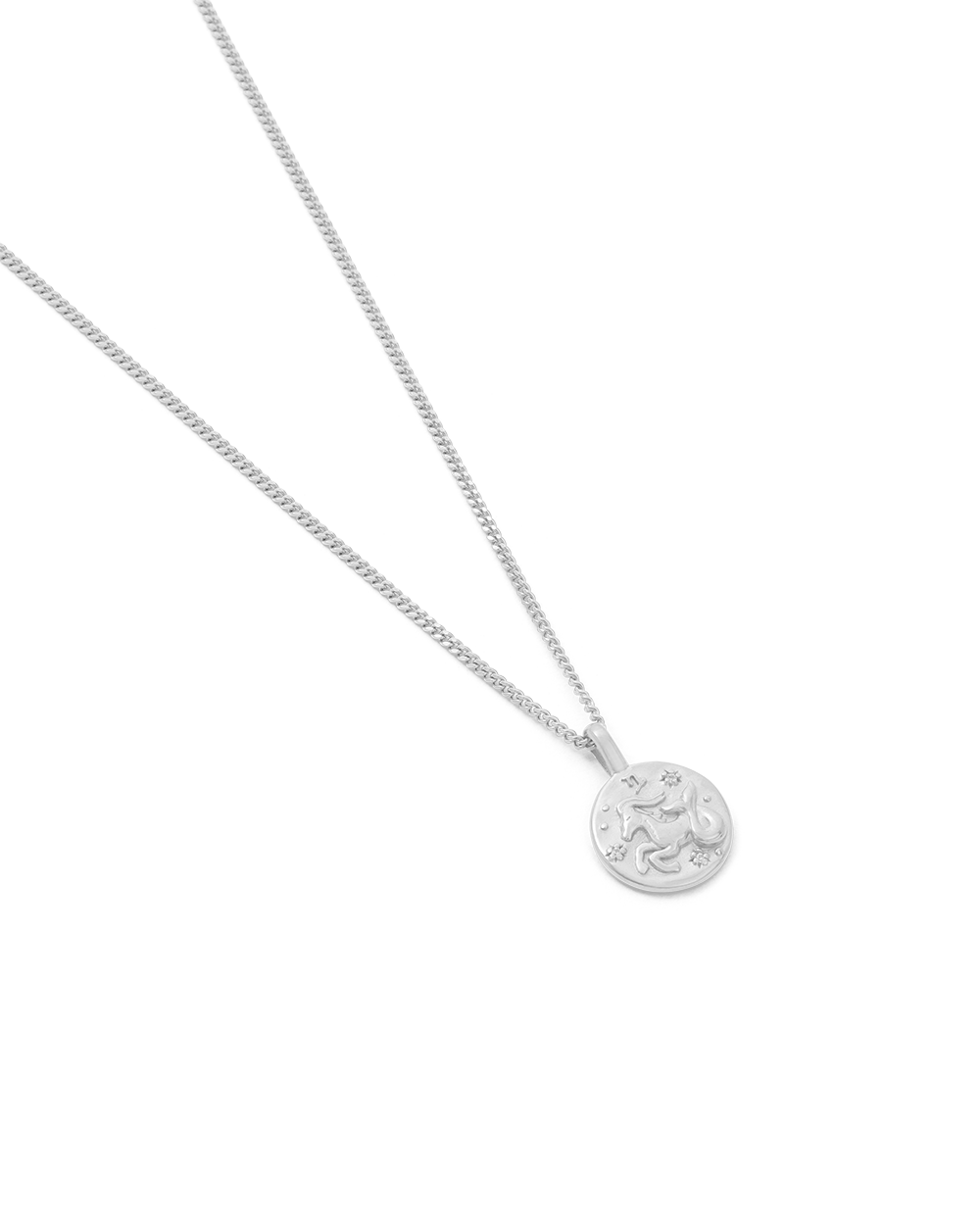 CAPRICORN PETITE ZODIAC NECKLACE (STERLING SILVER)