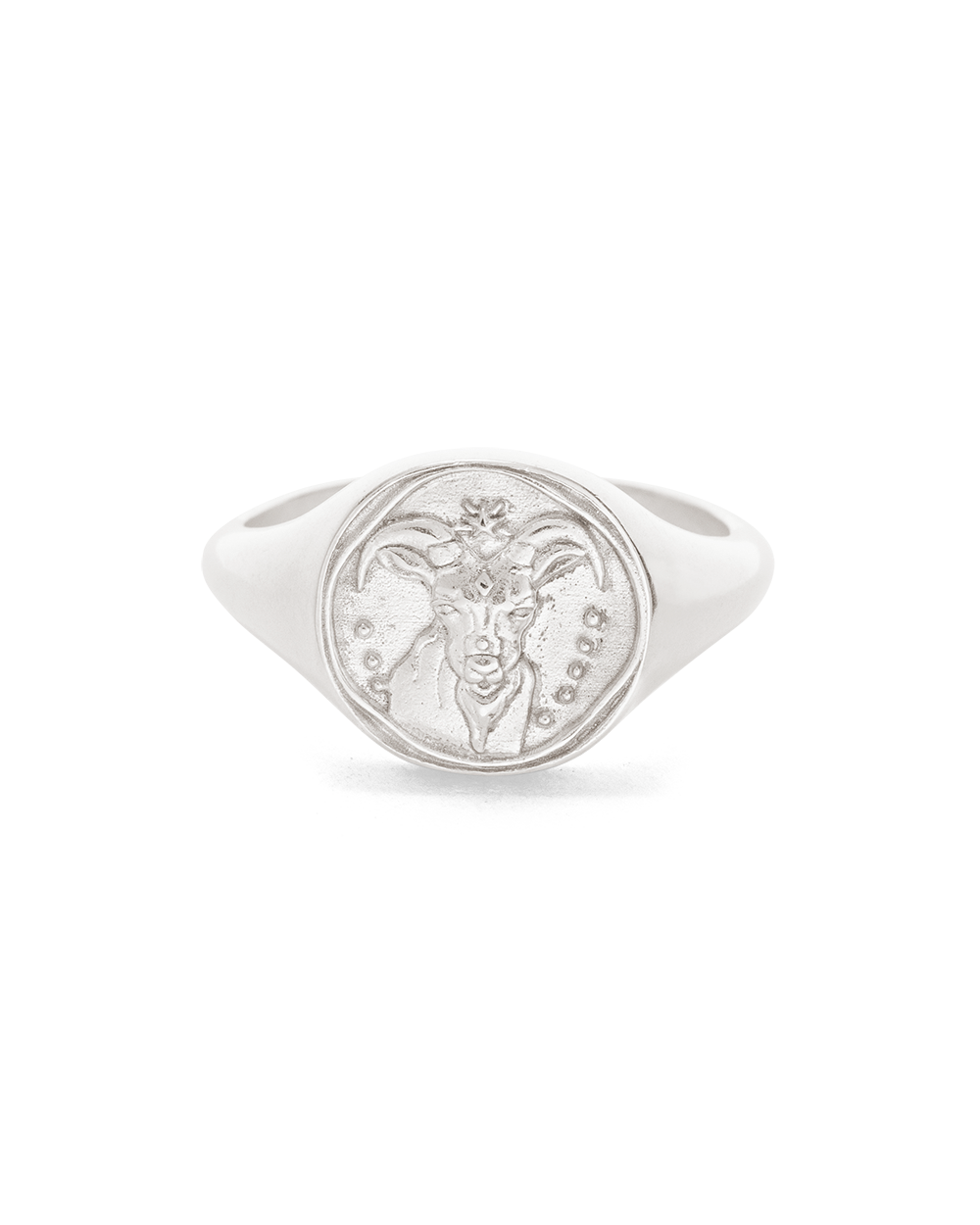 CAPRICORN SIGNET RING (STERLING SILVER) - IMAGE 4
