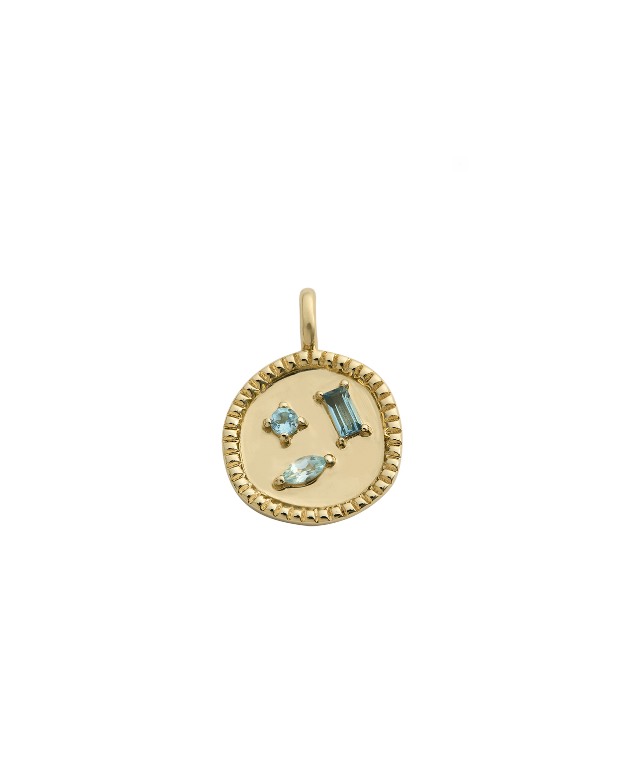 CREATIVITY REIGNS BLUE TOPAZ CHARM (9K GOLD)