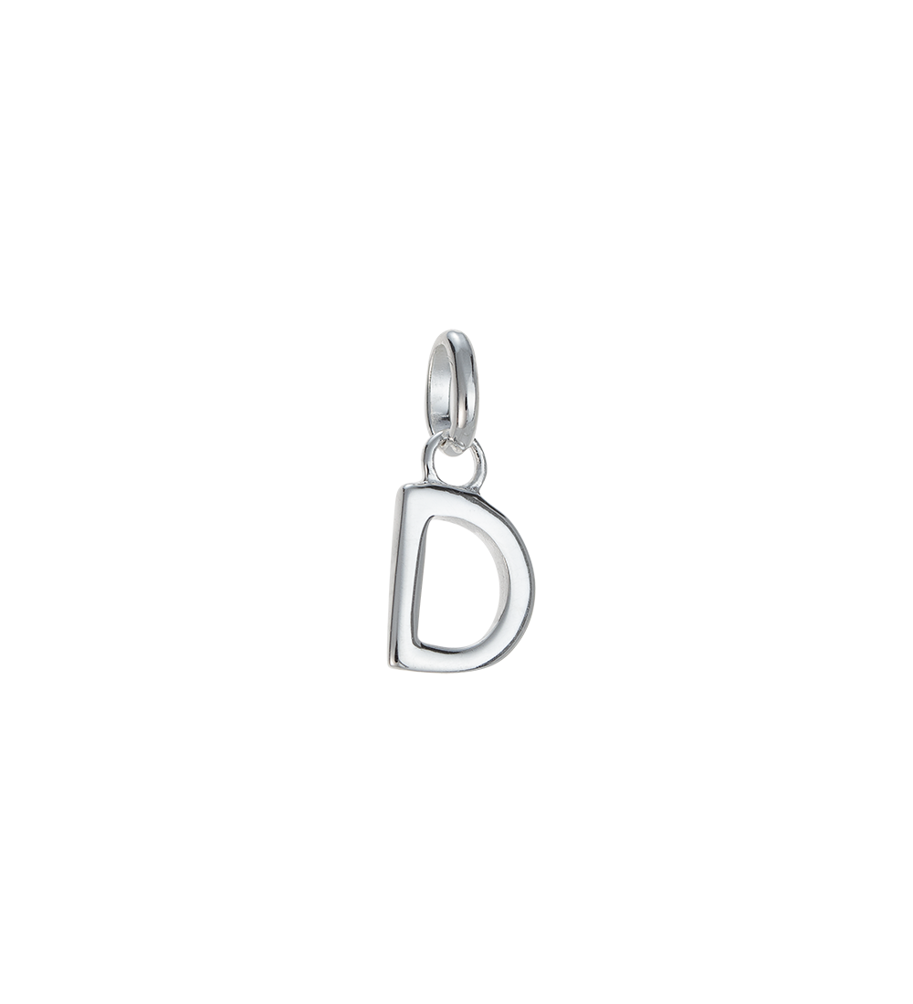 OUTLINE INITIAL A-Z (STERLING SILVER) IMAGE 9