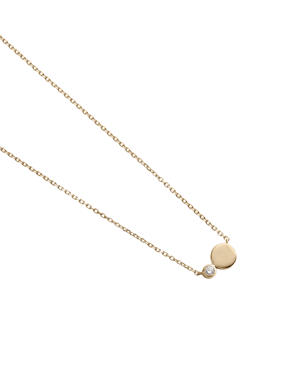 EVERLAST DIAMOND ENGRAVABLE NECKLACE (9K GOLD)